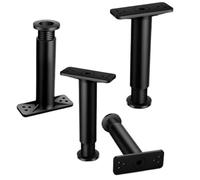 LDGSUPH Gambe for Mobili, Piedini for, for Armadietto In Acciaio, Piede Di Supporto A Forma T, for Telaio Letto Regolabili In Altezza for Mobile TV, Sedia, Mobiletto Del Bagno, Confezione Da 4(15cm)