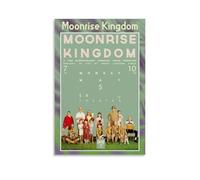 LDGSUPH Moonrise KingdomPoster artistico da parete in stile retrò, stile classico, decorazione perfetta per biblioteche, bar o home theatre, 60 x 90 cm, senza cornice