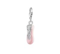 LDGSUPH Pendente Charm Dangle, Pendente Charm Scarpa da Balletto Rosa in Argento 925 Charm Si Adatta A Braccialetti E Collane Gioielli Europe Club per Le Donne(Lobster Clasp)