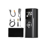 LDGSUPH Pompa di Gonfiaggio per Auto Portatile Senza Fili per Pneumatici Automatica Ad Alta Pressione Gonfiabile Tesoro per Ricarica Cellulare Gonfiatore Elettrico Portatile con(Universal Black)