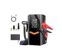 LDGSUPH Pompa Gonfiabile per Avviamento di Emergenza per Auto Integrata con Tesoro Elettrico Multifunzione Portatile Gonfiatore Elettrico Portatile con(6000mAh+Smart Clip)