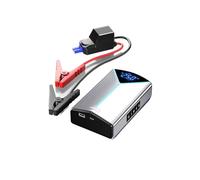 LDGSUPH Pompa Gonfiabile per Avviamento Emergenza per Auto Integrata con Tesoro Elettrico Multifunzionale Portatile Gonfiatore Elettrico Portatile con(10000mAh Silver)