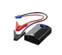 LDGSUPH Pompa Gonfiabile per Avviamento Emergenza per Auto Integrata con Tesoro Elettrico Multifunzionale Portatile Gonfiatore Elettrico Portatile con(Black 8000mAh)