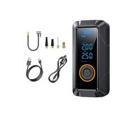 LDGSUPH Pompa Gonfiaggio per Auto Portatile Senza Fili per Pneumatici Automatica Ad Alta Pressione Gonfiabile Tesoro per Ricarica Cellulare Gonfiatore Elettrico Portatile con(Universal Black)