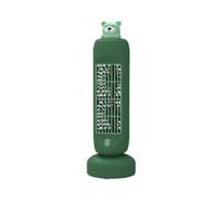 LDGSUPH Simpatico orso Ventilatore da tavolo portatile ricaricabile di raffreddamento ad aria Piccolo agitatore automatico con testa elettrico esterno a 3 velocità del vento(Green)