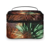 LDGSUPH Splendida borsa per trucco con manico per trucchi e articoli da toeletta da viaggio, leggera, impermeabile, carina, borsa per cosmetici, grande custodia per il trucco alla moda, organizer per