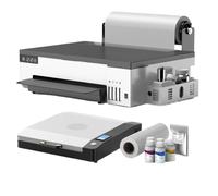 LDGSUPH Stampante DTF compatibile con XP600 8. Macchina DTF diretta da 5 pollici a 13 pollici con forno DTF per magliette di vestiti(A3 DTF SET 4)