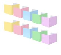 LDHHYH 10 pezzi divisori da scrivania, divisorio per scrivania, divisorio da scrivania portatile, pieghevole, protezione da sguardi indiscreti, per ufficio, scuola, ufficio, multicolore