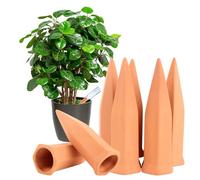 LDHHYH 15 pezzi coni di argilla, distributore di acqua per piante come coni, irrigazione piante, pali automatici di irrigazione per piante da interno e piante all'aperto