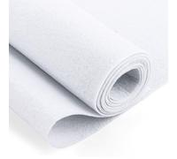 LDHHYH 3 rotoli di feltro bianco, 3 m x 40 cm, fogli di tessuto non tessuto in feltro bianco, 1 mm di spessore, ottimo feltro per lavori artigianali, cucito, artigianato, patchwork