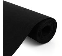 LDHHYH 3 rotoli di feltro nero, 40 cm x 3 m, fogli di tessuto non tessuto in feltro nero, spessore 1 mm, ottimo feltro per lavori artigianali, cucito, artigianato, patchwork