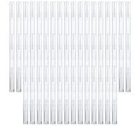 LDHHYH 50 penne trasparenti a spirale, 13 ml, penne vuote per olio per cuticole con punta a pennello, flacone ricaricabile per smalto per unghie fatto in casa, lucidalabbra, liquido per la crescita