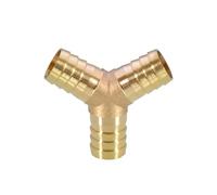 LDHNFBYV 4 5 6 8 10 12 14 16 Raccordo for Tubo Flessibile in Ottone a 3 Vie a Forma di Y da 25 mm(6-6-6MM_5 PCS)
