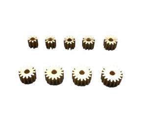 LDHNFBYV 5 Pezzi 0,4 m in Ottone ingranaggio pignone sperone Meccanico Piccolo 0,4 modulo Foro Foro Apertura 2 mm 1,98 mm 9/10/11/12/13/14/15/16/17/18 Denti(0.4M13T2A)