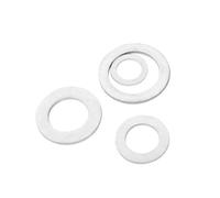 LDHNFBYV Lega di Alluminio 6061# M3 M5 M6 M8 M10~ M30 Vite Metallica Rondella Piatta(M6x10x1.2 (50pcs))