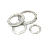 LDHNFBYV Rondella zigrinata in Acciaio Inossidabile DIN9250 304, 10/50 Pezzi(10pcs M12)