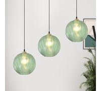 LDIEUWUET Lampade a Sospensione Soffitto in Vetro Verde Paralumi per Plafoniere Moderna Lampada Lampadario Verde per Intern Lampadario Illuminazione a Soffitto Sala da Pranzo in Cucina