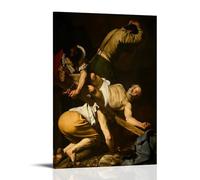 LdinMEX Caravaggio Artwork - Stampa artistica da parete con crocifissione di San Pietro, stampa artistica da parete, decorazione moderna, 30 x 45 cm