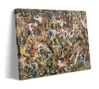 LdinMEX Jackson Pollock - Convergence - Stampa artistica su tela, decorazione da parete, per la casa, 20 x 30 cm
