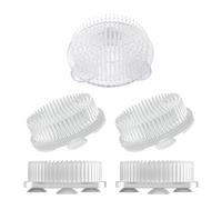 Ldirect Ikebana Kenzan - Set di 5 fiori a forma di rana, Supporto Per Fiori Rotondo,strumento rotondo per composizioni floreali in plastica,dei Fiori Pin con 3 Ventose Ikebana Kenzan, Per Fai Da Te.