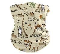 LDIYEU Dinosauri dei Cartoni Animati Bandana Maschera Viso Moto Multiuso Fazzoletto da Collo Traspirante Copricapo Esterni per Ciclismo con Tasca