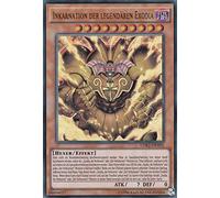 LDK2-DEY01 - Incarnazione della leggendaria Exodia - Ultra Rare - Yugioh - Tedesco - 2a edizione con Toploader Ultra Pro e custodia protettiva Ultra Pro (trasparente)