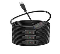 LDKCOK Cavo di prolunga USB 3.0 attivo da 75 m maschio a femmina, cavo di prolunga USB per chiavetta USB, lettore di schede, hard disk, tastiera, Playstation, Xbox, VR, stampante, fotocamera, computer portatile