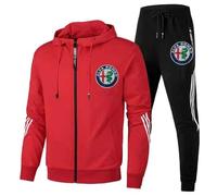 LDKH Abbigliamento per Alfa Romeo Giulia Stelvio Giulietta Felpa con cappuccio per attività all'aria aperta, abbigliamento sportivo classico, abbigliamento da jogging, XXL