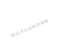 LDKH Adesivo per Auto per Mitsubishi Outlander, Adesivo con Emblema Distintivo, Decalcomanie con Logo Distintivo Emblema Adesivo per Auto Scritte Accessori Segno Emblema Corpo,B Silver