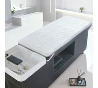 LDLCYCN A/White,65 * 150cm, Schiuma di Memoria Cuscinetto Letto Massaggio Topper Materasso Letto Ciglia Spessore 4Cm Lavaggio Capelli Letto Materasso Topper Materasso Letto Spa Pad