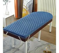 LDLCYCN Blue/r,185 * 70cm, Memoria Schiuma Massaggio Letto Materasso Topper Senza Foro Massaggio Spa Pad Lash Bed Mattress Topper con Fascia Elastica Spessore 6Cm Testa Trapezoidale Quadrata