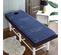 LDLCYCN Blue(s),185 * 70cm, Memoria Schiuma Tavolo Massaggio Materasso Topper con Fascia Elastica Spessore 4Cm Lash Bed Topper per Massaggio Tavolo Massaggio Cuscinetto Cuscino Letto Ciglia