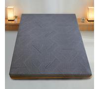 LDLCYCN D/5cm,90x200cm, Pad Materasso Futon Giapponese Topper Materasso Futon Tradizionale con Copertura Materasso Spessore 3Cm / 5Cm / 8Cm/10Cm Tappetino da Letto Portatile per Dormitorio