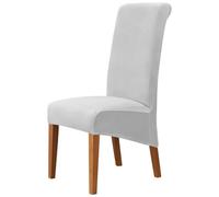 LDLCYCN Greyc,6pcs, 4Pcs/6Pcs Coperture Sedia da Pranzo Velluto Stretch Sedia da Pranzo Slipcover Sala da Pranzo Grande Protettore Sedia per Pranzo Cucina Sala Banchetto Ristorante