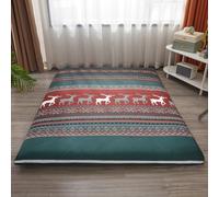 LDLCYCN H,90x200cm, Copertura Materasso Futon Doppio Full Queen Size Protezione Materasso Antipolvere con Cerniera Avvolgimento Completo Rotolo Morbido Comodo Copertura Letto Lavabile
