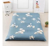 LDLCYCN I,135x200cm, Copertura Materasso Futon Copertura Materasso Pavimento Giapponese Morbido Coperchio Letto Antipolvere con Cerniera Avvolgimento Completo Futon Materasso Protettore
