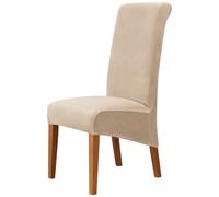LDLCYCN Khakib,6pcs, 4Pcs/6Pcs Coperture Sedia da Pranzo Velluto Stretch Sedia da Pranzo Slipcover Sala da Pranzo Grande Protettore Sedia per Pranzo Cucina Sala Banchetto Ristorante