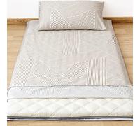 LDLCYCN L,100x200cmTWIN, Custodia Materasso Futon 100% Cotone con Cerniera per Full/Queen/King Size Copertura Pieghevole Futon Pavimento Giapponese Futon Tradizionale Materasso Protettore