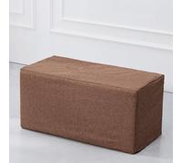 LDLCYCN Marrone,150x40x40cm, Copertura Ottomana Slipcover Ottomano Quadrato con Fascia Elastica Inferiore Copertura Protettore Ottomano Copertura Sgabello per Soggiorno Camera da Letto