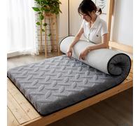 LDLCYCN Materasso Futon in Lattice Tradizionale con Fascia Elastica e Copertura 5-9Cm di Spessore per Dormitorio e Camping