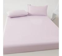 LDLCYCN Viola,180 * 200cmKING, Impermeabile Copertura Protettore Materasso Foglio Montato con Banda Elastica Incorporazione Completa A 360° Tasca Profonda 12'' Copertura Letto Traspirante
