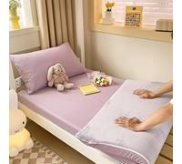 LDLCYCN Viola,90x200cmTWIN, Copertura Materasso Futon Cotone Protezione Materasso con Cerniera Avvolgimento Completo Giapponese Pavimento Materasso Copertura per Dormitorio Camera da Letto