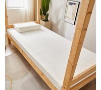 LDLCYCN White/8cm,60 * 100cm, Memory Foam Futon Materasso Topper Spessore 5Cm/8Cm Tappetino da Letto Traspirante Comfort Floor Futon Materasso Cuscinetto per Materassi Adatto alla Pelle