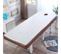 LDLCYCN White(s),75 * 190cm, 6 Cm di Spessore Spugna Materasso Topper per Tavolo da Massaggio Topper Materasso Salone di Bellezza Materasso Letto Spa Pad Testa Trapezoidale Rotonda Quadrata
