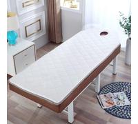 LDLCYCN White(t),75 * 190cm, 6 Cm di Spessore Spugna Materasso Topper per Tavolo da Massaggio Topper Materasso Salone di Bellezza Materasso Letto Spa Pad Testa Trapezoidale Rotonda Quadrata