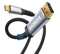 LDLrui Cavo da DisplayPort a USB C bidirezionale 1 m, per PC DP a monitor USB-C o laptop USB-C a DP Display - Supporta 8 K a 60 Hz, 4 K a 240 Hz, compatibile con Thunderbolt 4/3 e USB4