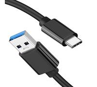 LDLrui,Cavo USB C 3.1 Gen 2 a USB, tipo C 3A ricarica rapida e cavo di sincronizzazione dati da 10 Gbps, per MacBook, Galaxy S20, Samsung T7, SSD portatile, Android Auto e altro ancora, nero (1 FT)