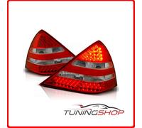 LDME12 COPPIA FARI FANALI POSTERIORI MERCEDES R170 SLK 1996-2004 ROSSO BIANCO LE