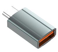 LDNIO LC140 USB-A A Type-C Adapter, Trasmissione veloce, Dispositivo universale, Inserto da usare, Materiale di alluminio - Grigio