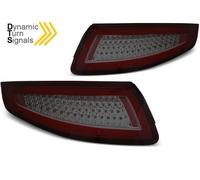 LDPO27 COPPIA FARI POSTERIORI A LED PORSCHE 911 997 04-09 ROSSO/FUME FRECCE DINA